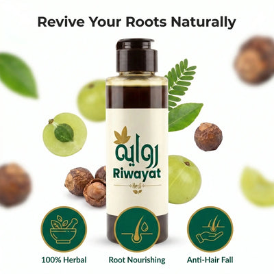 Riwayat Hair Revival Oil – Herbal Root Nourishing Hair Care Oil